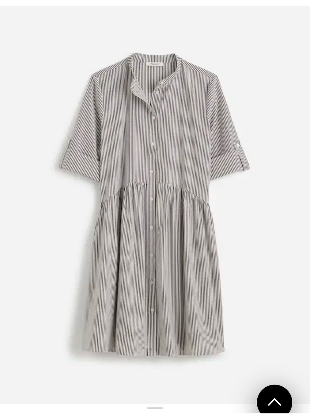 Madewell Button Front Mini Shirtdress | Small